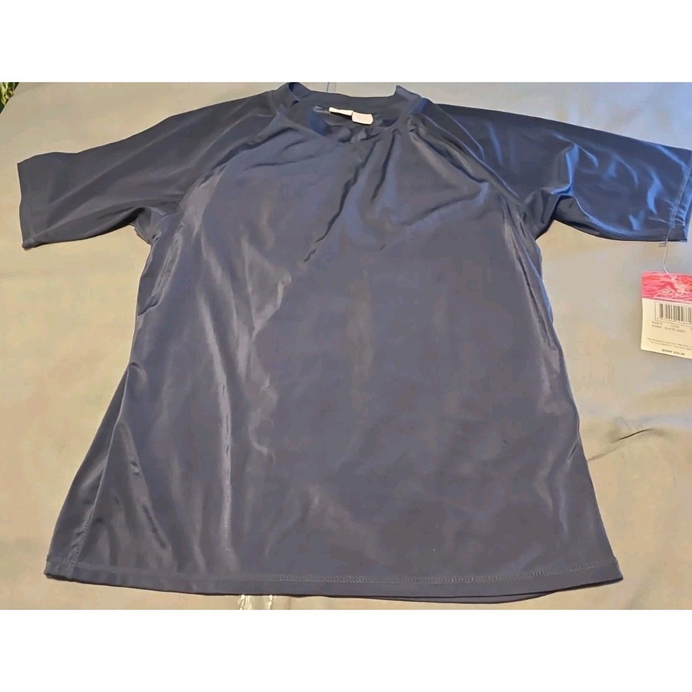 Kanu Surf Shirt Womens 2X Slate Grey Rash Guard Swim Top Plus NWT UPF 50+ 9194X